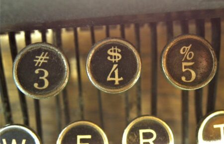 typewriter keys